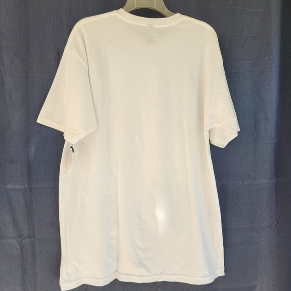 AG White Tee with Black Graphic - Picture 3 of 10